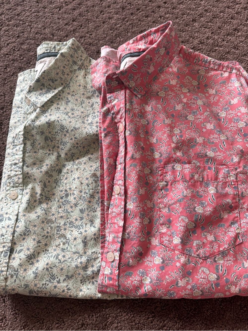 2 Men's collated Short-Sleeve Floral Button-Up Shirts by Vissla extra large - Picture 5 of 5